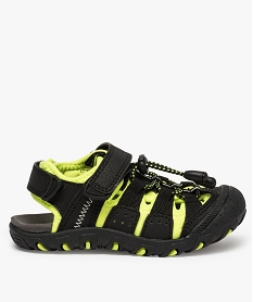 GEMO Sandales garçon multi-matières tout terrain noir standard