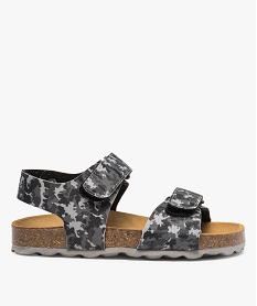 sandales garcon en toile camouflage fermeture a scratch - mieux gris sandales et nu-piedsA777301_1