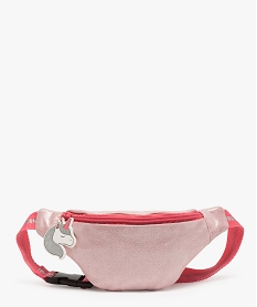 GEMO Sac banane fille pailleté à breloque licorne Rose