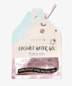 GEMO Masque visage femme à leau de coco fermentée - Inuwet éclat illuminant Rose