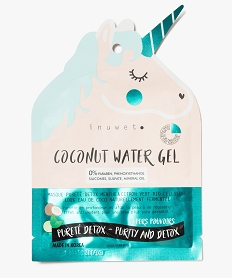 GEMO Masque visage femme à leau de coco fermentée - Inuwet pureté détox Vert