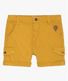 short bebe garcon extensible look baroudeur jauneA787901_1