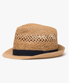 chapeau de paille homme forme panama brunA793901_1