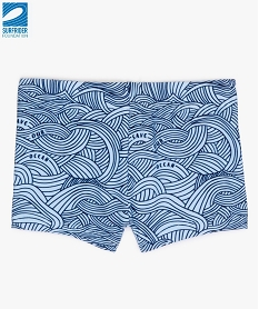 short de bain bebe garcon a motif vagues en polyester recycle - gemo x surfrider bleuA794301_1