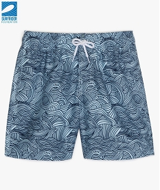 short de bain garcon motif vagues - gemo x surfrider bleuA794901_3