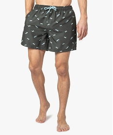 GEMO Short de bain homme en polyester recyclé - Gémo x Surfrider Vert