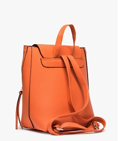 sac a dos femme avec details zippes orange sacs a dos et sacs de voyageA803901_2