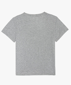 tee-shirt fille avec imprime colore grisA815601_2