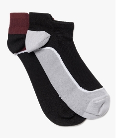 GEMO Chaussettes femme ultra-courtes pour le sport Noir