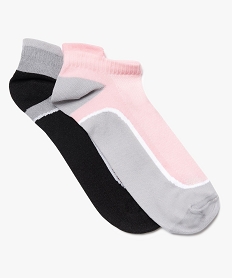 GEMO Chaussettes femme ultra-courtes pour le sport Rose