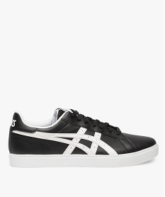 GEMO Baskets homme bicolores lacées sur la longueur - Asics Noir