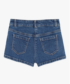 short fille en jean avec strass sur l’avant gris shortsA835201_3