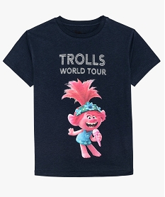 GEMO Tee-shirt fille avec motif Trolls  - DreamWorks Bleu