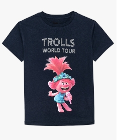 GEMO Tee-shirt fille avec motif Trolls  - DreamWorks noir chine