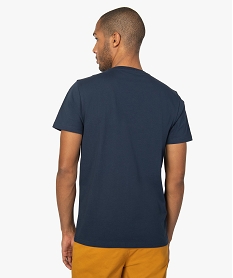 tee-shirt homme avec inscription humoristique bleuA844501_3