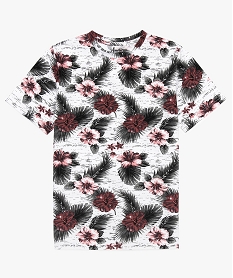 GEMO Tee-shirt garçon à motifs fleuris - American People Imprimé