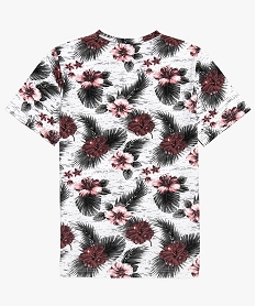 tee-shirt garcon a motifs fleuris - american people imprime tee-shirtsA846701_2