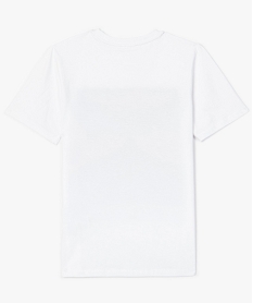 tee-shirt garcon imprime a manches courtes blancA855501_2