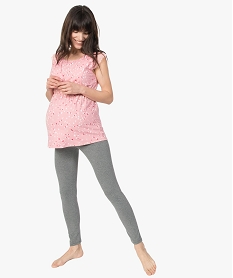 pyjama de grossesse (2 pieces)   pantalon top imprimeA855601_1