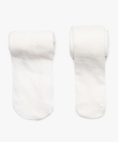 GEMO Collants fille semi-opaques (lot de 2) Beige
