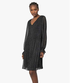 GEMO Robe femme à motifs pois Imprimé
