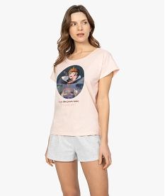 GEMO Pyjama femme avec motif Blanche Neige - Disney Rose