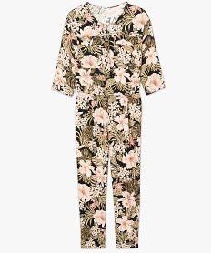 combinaison pantalon femme a motifs fleuris imprimeA866301_4