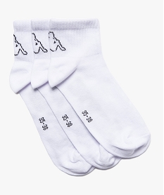 GEMO Chaussettes garçon tige courtes - Kappa (lot de 3) Blanc