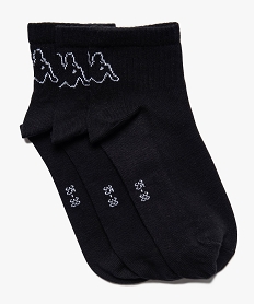 GEMO Chaussettes garçon tige courtes - Kappa (lot de 3) Noir