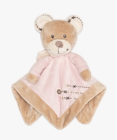 doudou bebe avec tete dours roseA869001_1