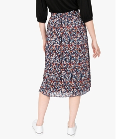 jupe femme plissee a motifs et taille elastiquee imprimeA874401_3