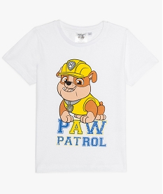 GEMO Tee-shirt garçon avec motif coloré - Pat Patrouille blanc standard