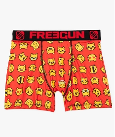 boxer homme en microfibre avec motifs chats - freegun rouge boxers et caleconsA882401_1