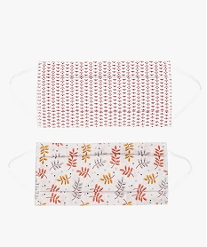 GEMO Masque barrière adulte en tissu Orange