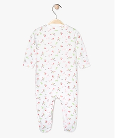 pyjama bebe en jersey avec fermeture avant et motifs fleuris multicoloreA888901_2