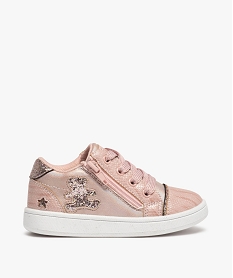 GEMO Tennis fille zippées brillantes et pailletées - LuluCastagnette Rose