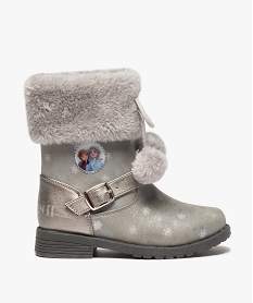 GEMO Bottines fille avec col rembourré Reine des Neiges Gris