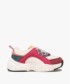 GEMO Baskets fille multicolores façon Dad shoes Multicolore