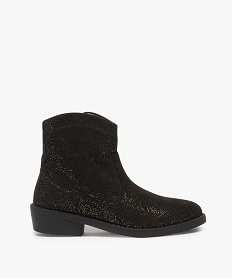 GEMO Boots fille pailletés façon camarguaise Noir