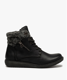 SANS GENRE BLANC BOOTS NOIR