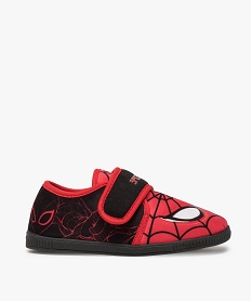 GEMO Chaussons garçon bicolores Spiderman à scratch Noir