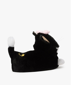 chaussons fille peluches en forme de chat noirA932401_4