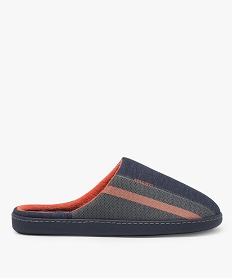 GEMO Chaussons homme mules dintérieur dessus fantaisie - Isotoner Bleu