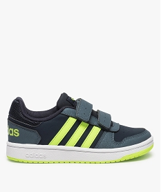 baskets garcon a scratchs details fluo - adidas hoops 2.0 bleuA940301_1