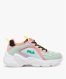 baskets fille running multi-matieres a lacets - fila bleu basketsA941401_1