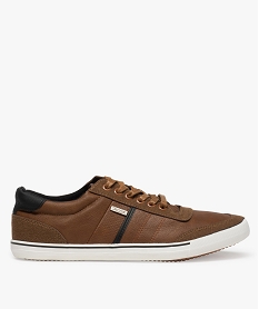 GEMO Baskets homme tige basse à lacets - Kappa Brun