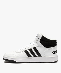 baskets homme semi-montantes a lacets - adidas hoops mid blancA944901_3