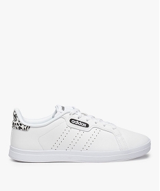 GEMO Tennis femme unies à lacets - Adidas Courtpoint CL X Blanc