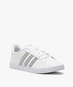 tennis femme a lacets et bandes contrastees - adidas courpoint blancA946901_2