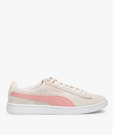 baskets femme avec dessus en cuir velours - puma beigeA947901_1